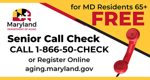 Maryland Department of Aging – Senior Call Check